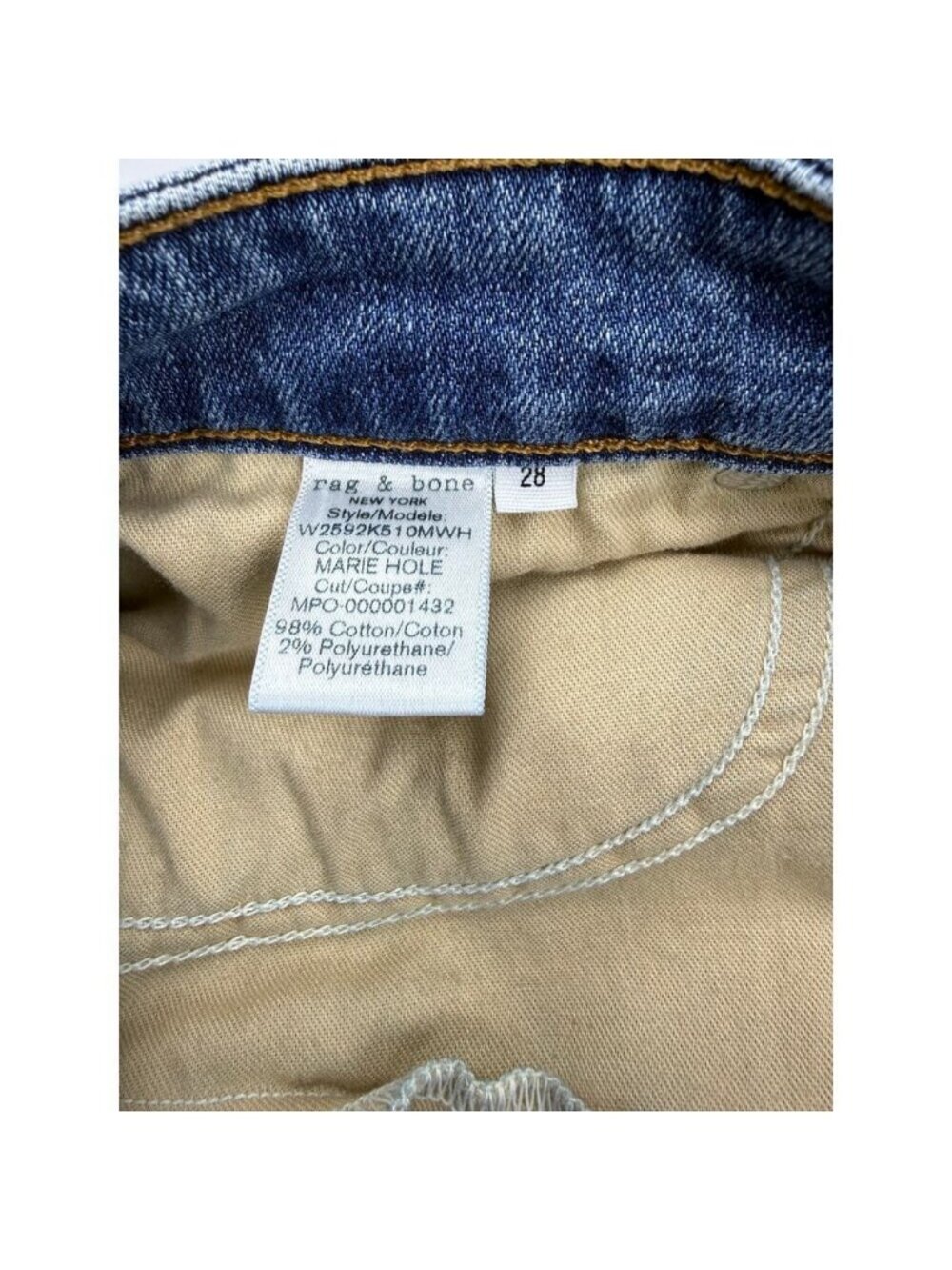 Rag & Bone Distressed Dre Low Rise Ankle Slim Boyfriend - Picture 5 of 8